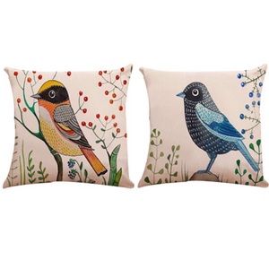 (2) Birdies Throw Pillowcase Cover NWT